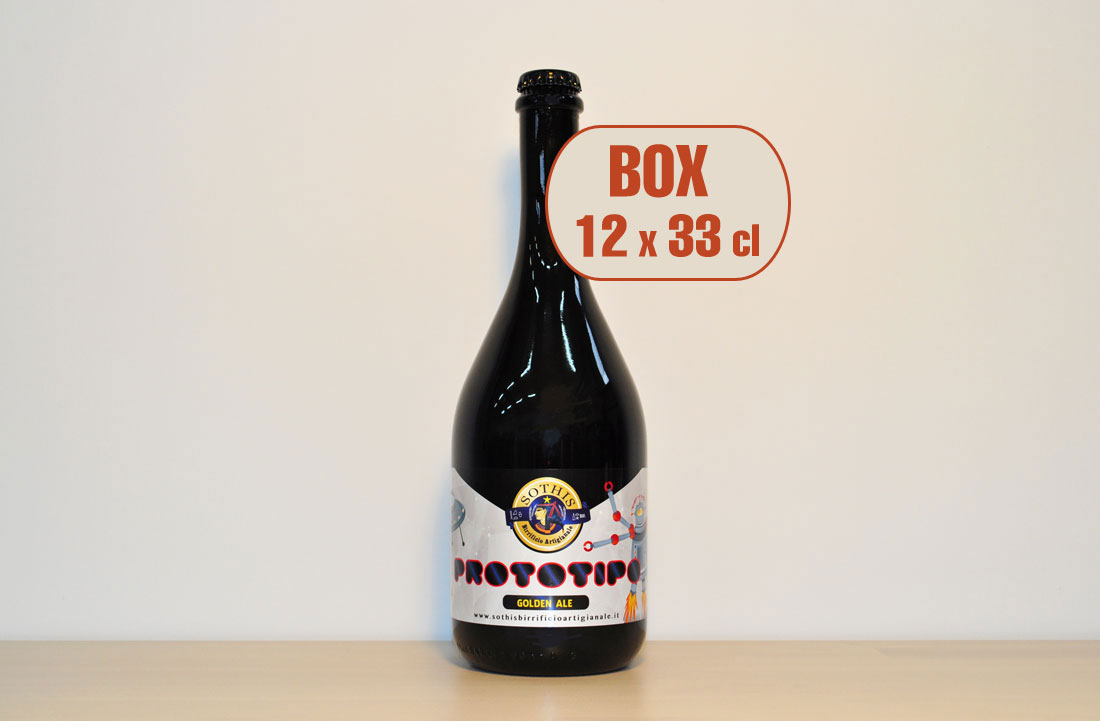 PROTOTIPO-12X33 birra golden ale confezione 12 bottiglie SOTHIS Birrificio Artigianale birra birre malto orzo luppolo bavarese filtrata stout ale scotch ale weisse marche ancona macerata morrovalle san benedetto ascoli piceno pesaro fabriano senigallia